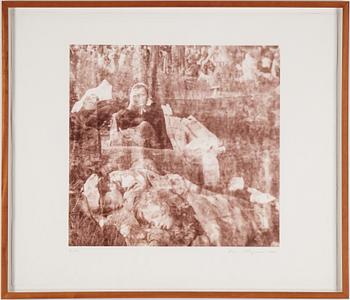 Ola Billgren, fotogravyr tryckt i sepia, 2001, signerad med blyerts, EA.