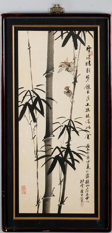 OKÄND KONSTNÄR, tusch, sannolikt Japan, 1900-tal.