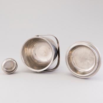 TIMO SARPANEVA, Set of stainless steel objects by Opa, Finland, late 20th Century.