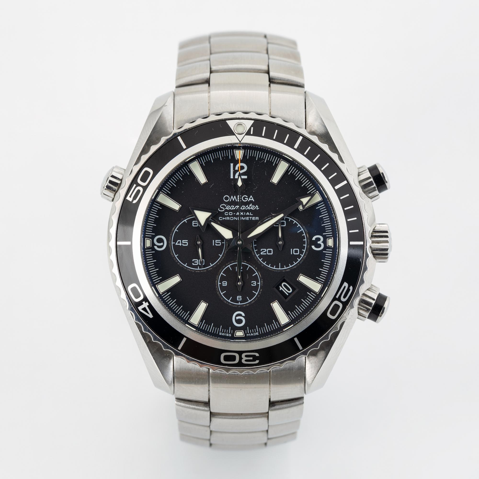Omega, Seamaster, Planet Ocean, Chronometer, chronograph, wristwatch, 45,5 mm.