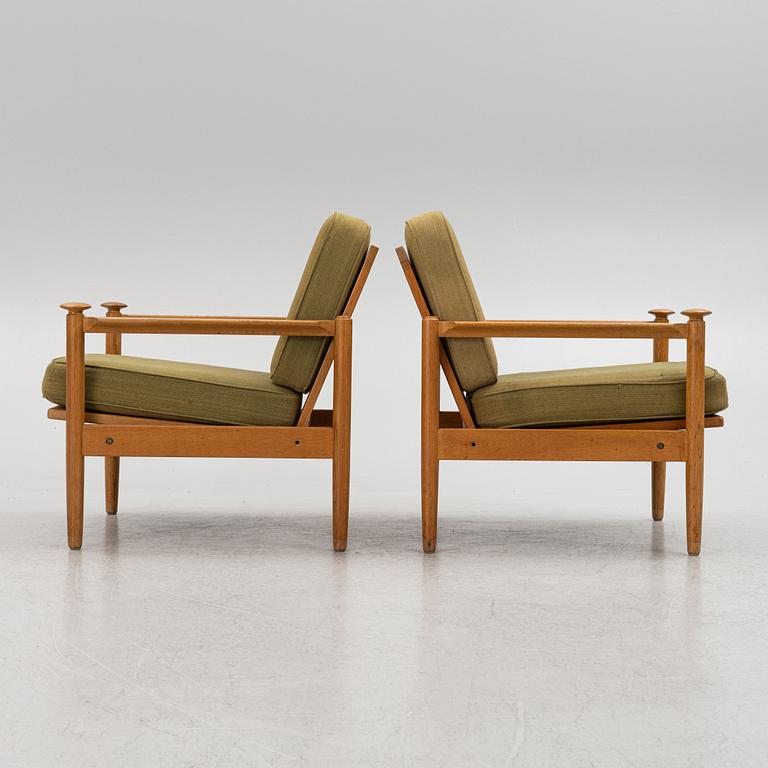 Armchairs, a pair, second half of the 20th century.
