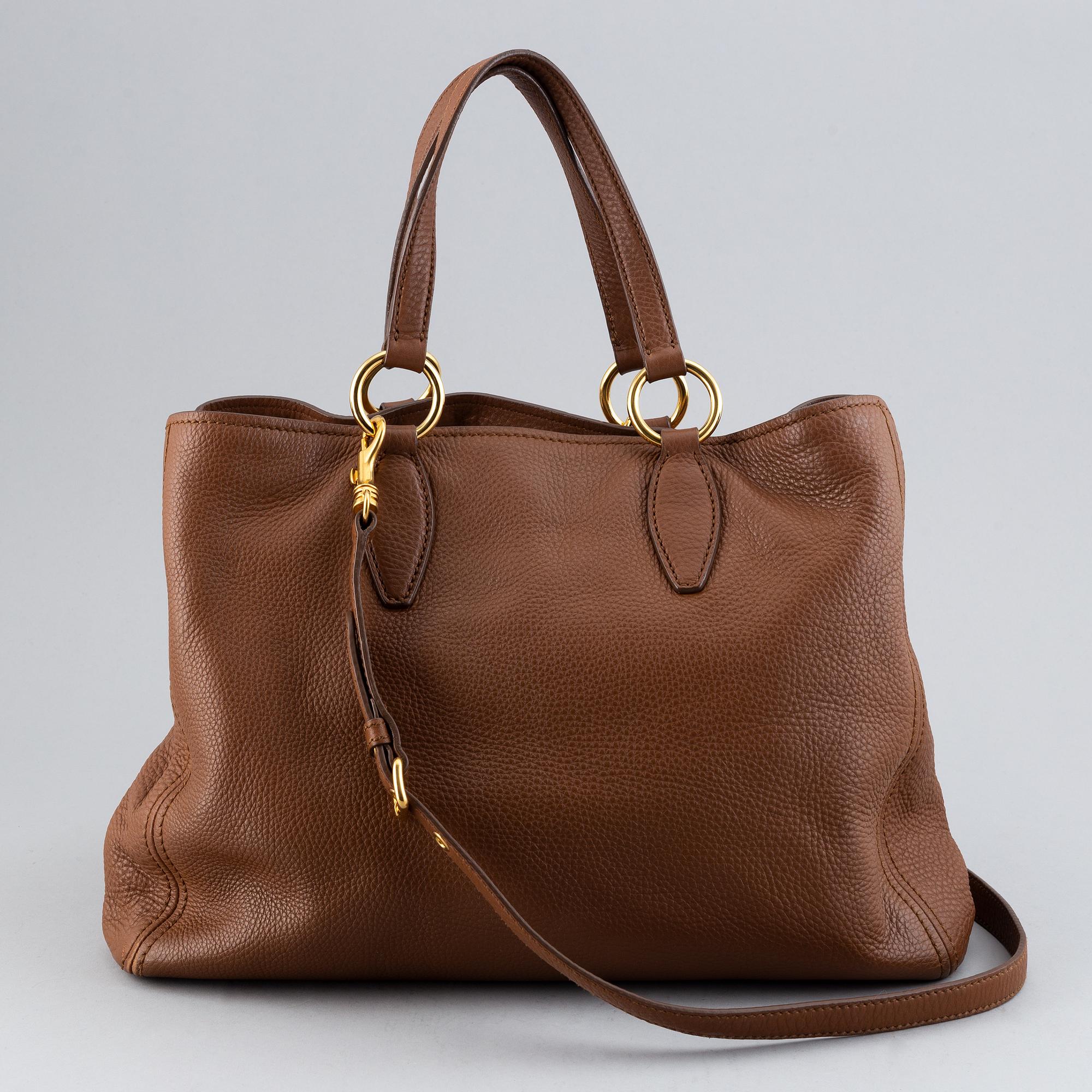 Miu Miu, a leather bag.