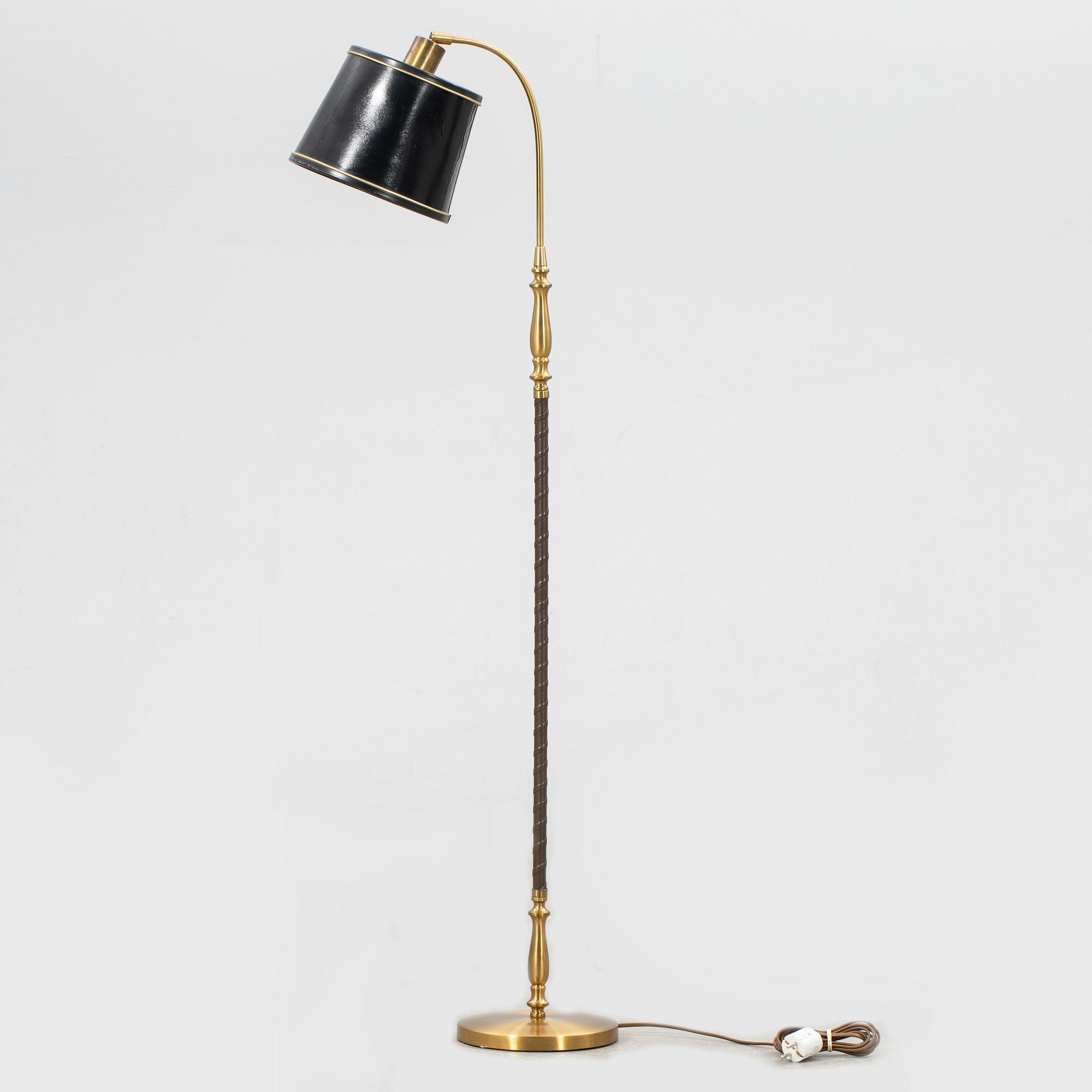 Einar Bäckströms Metallvarufabrik, floor lamp, model "5737", mid-20th century.