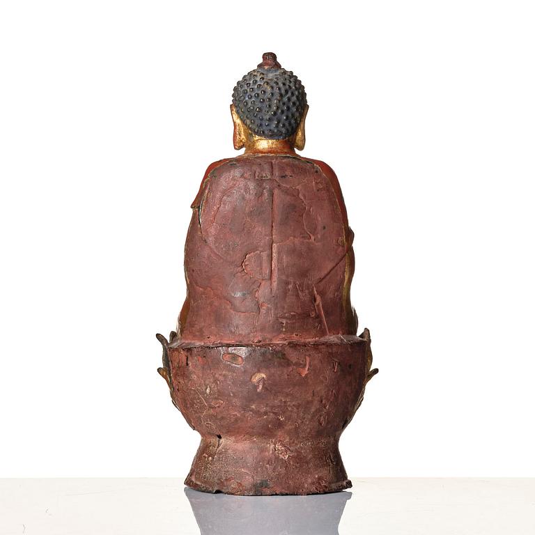 Bhaisajyaguru Buddha, brons. Mingdynastin (1368-1644).