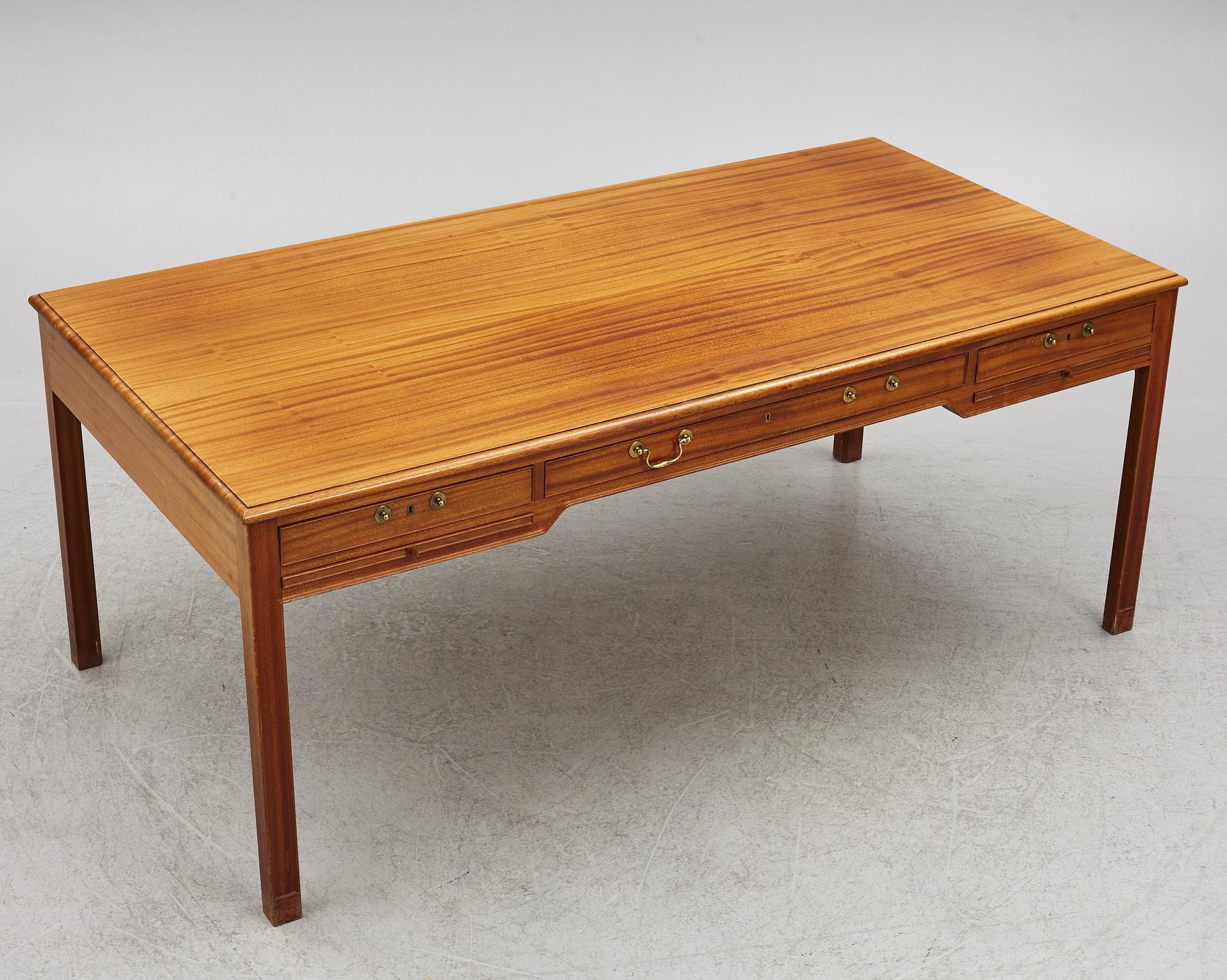 Kaare Klint, desk, journeyman work by Tage Pedersen, Rud Rasmussen, Denmark, 1969.
