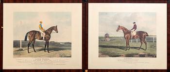 JOHN FREDERICK HERRING SR, after,and C. Hancock, after  3+1 color engravings.