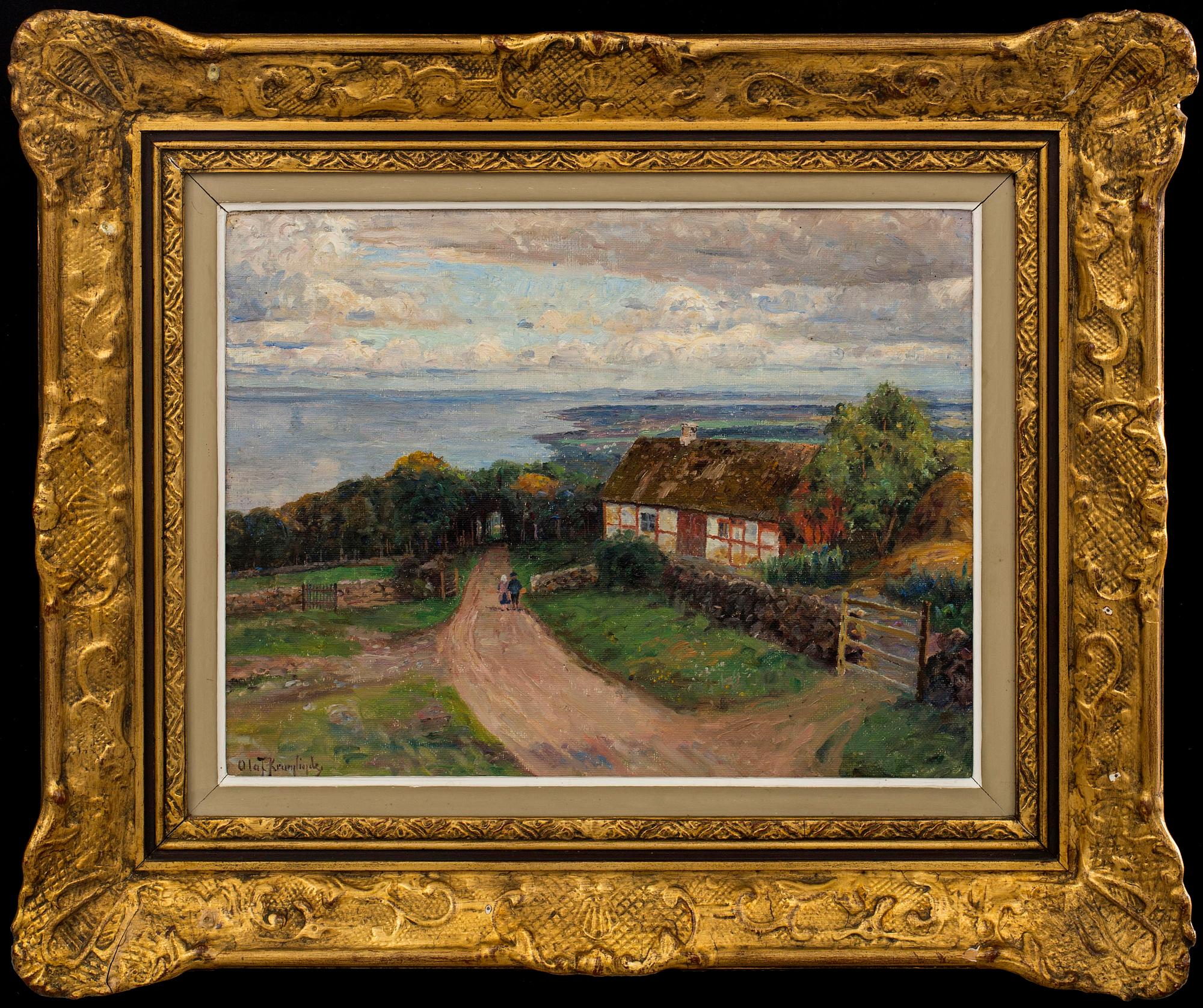 OLOF KRUMLINDE, olja på duk, signerad.