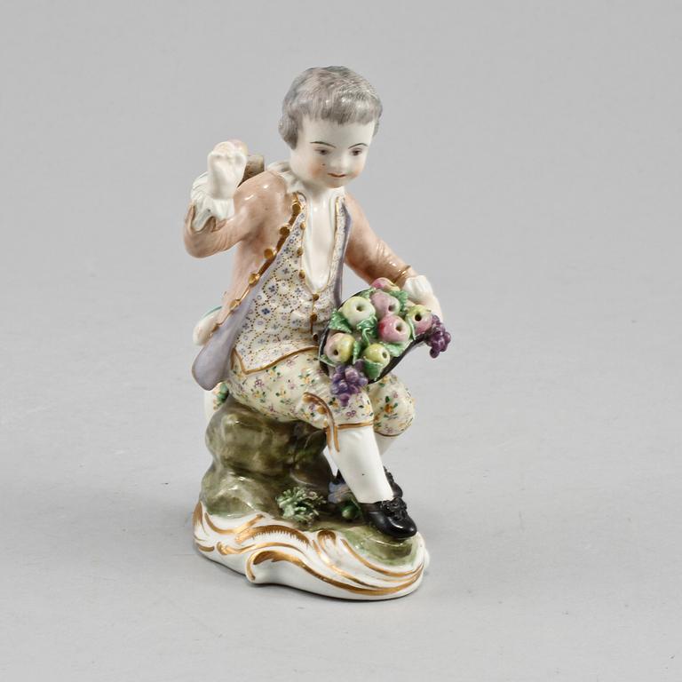 FIGURIN, porslin, Meissen, 1900-talets första del.