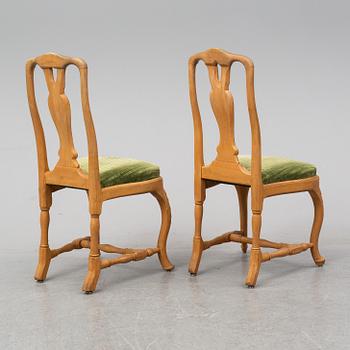 STOLAR, 2 st, snarlika,  rokoko, 1700-talets mitt.