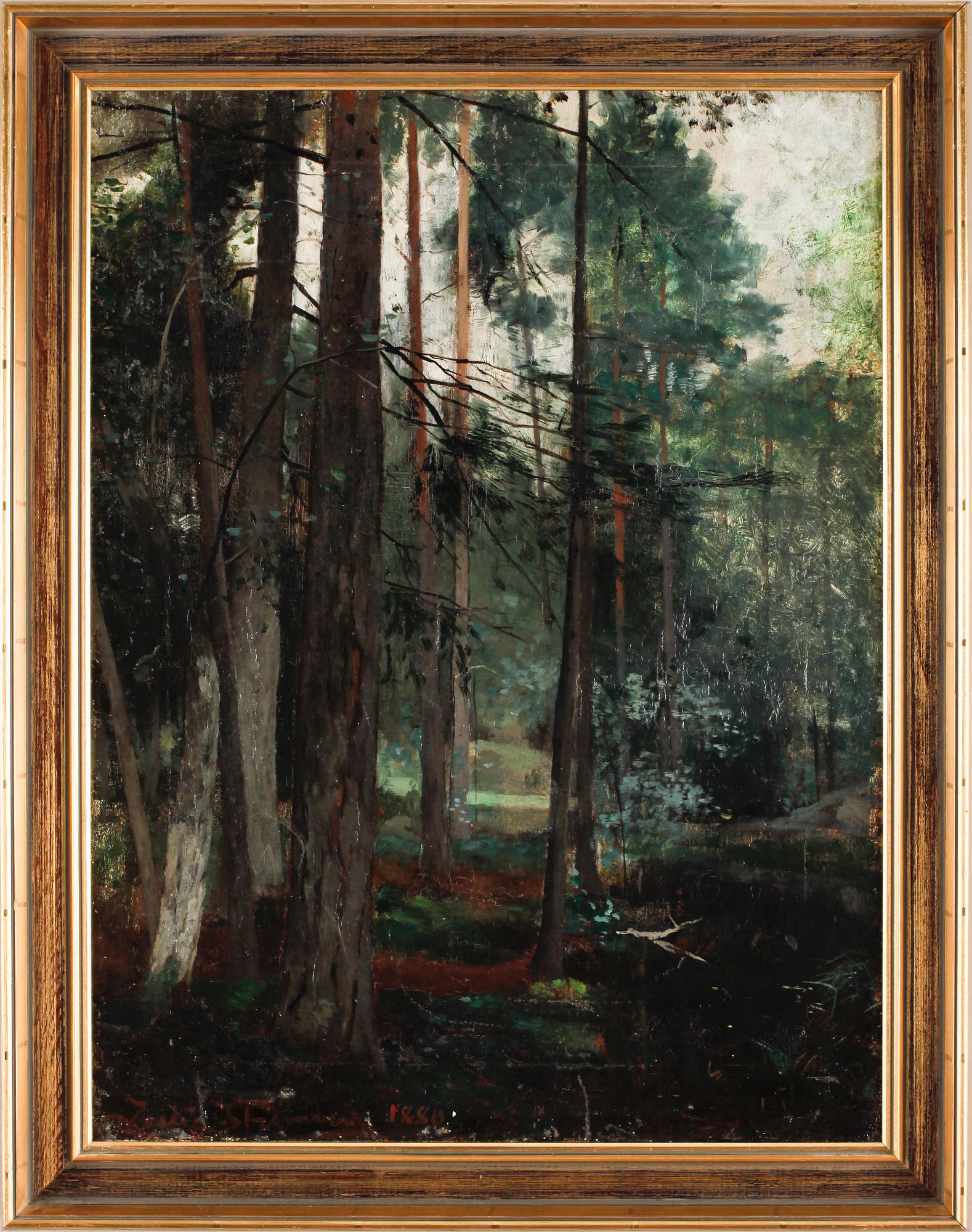 JULIA STRÖMBERG, olja på duk, sign o dat 1880.