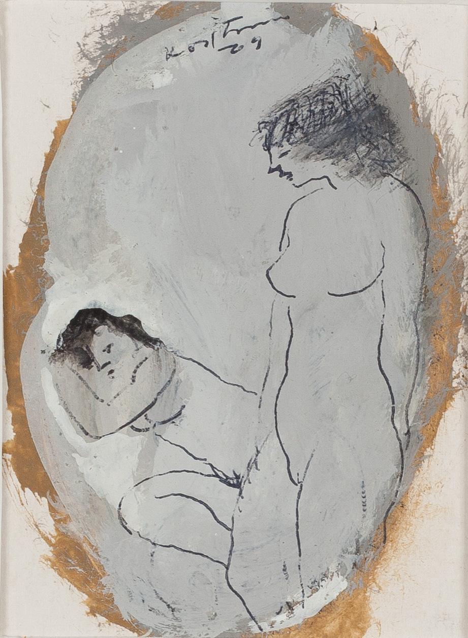 Unto Koistinen, mixed media, signed and dated -69.