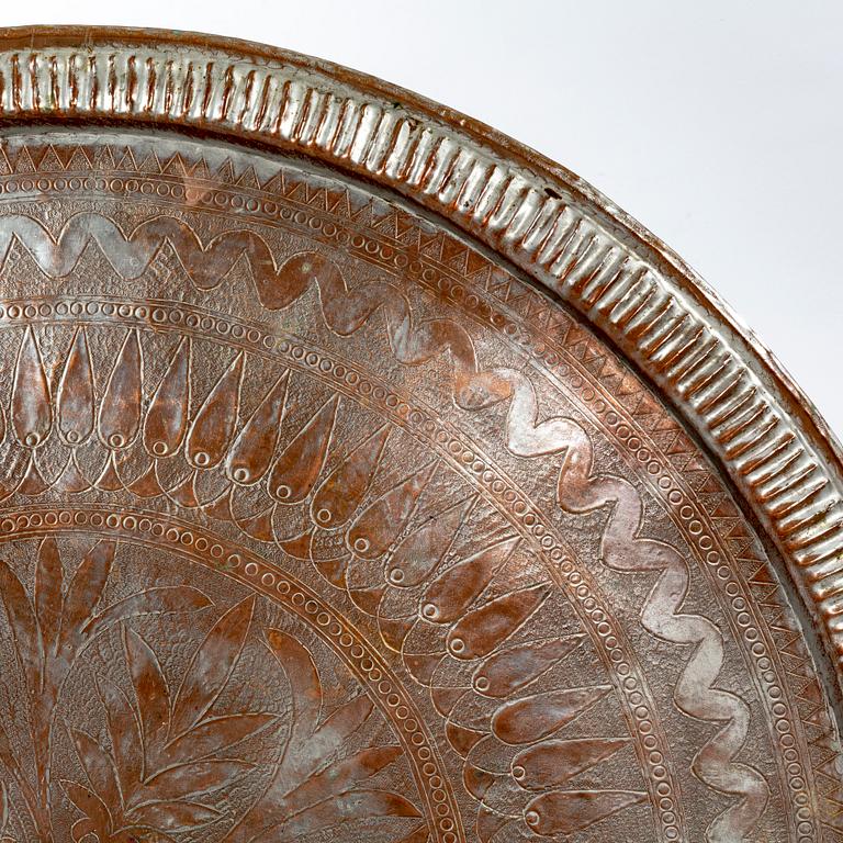 A 20th centiry Indian metal table.