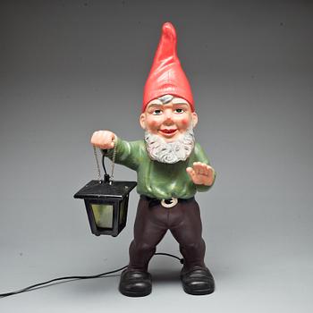 TOMTE MED LYKTA, keramik. Heissner.