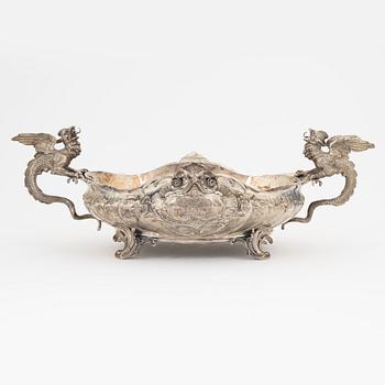 Jardiniere, silver, Gebrüder Deyhle, Schwäbisch Gmünd, Tyskland omkring 1889.