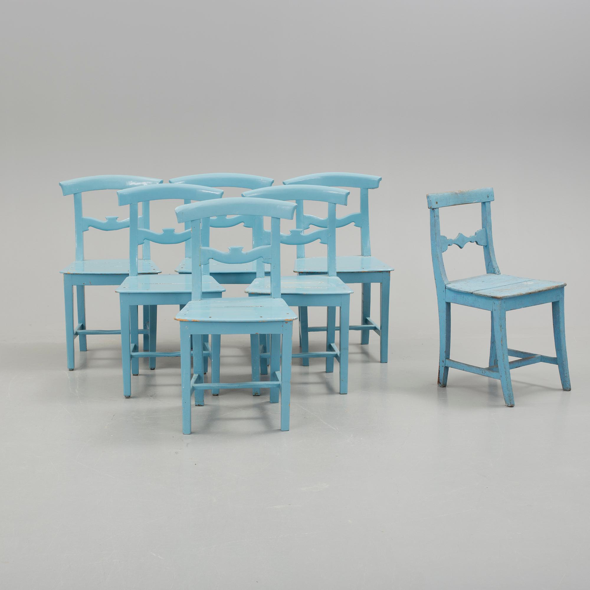 STOLAR, 6+1 st, allmoge, 1800-tal.