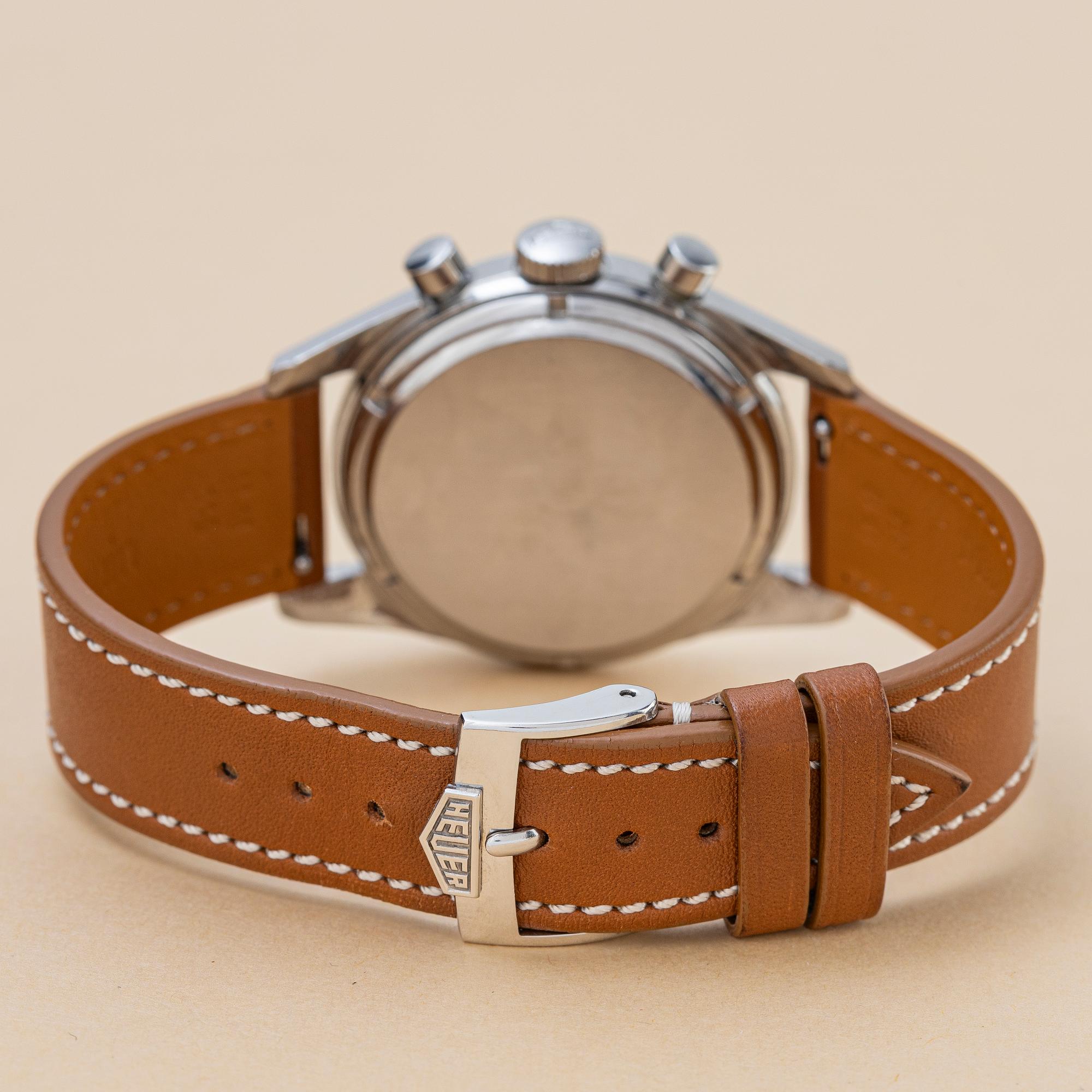 Heuer, Carrera 45, ”Red Tachymeter”, ca 1965.