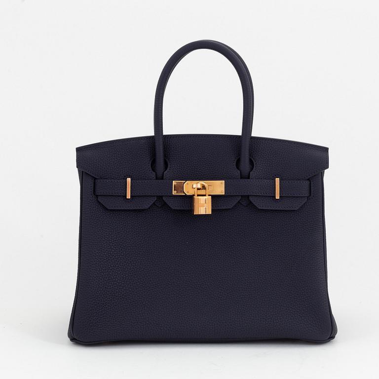 Hermès, a Bleu Nuit Togo leather 'Birkin 30' handbag, 2018.