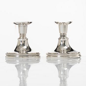 A pair of silver candlesticks, Löfman, MGAB, Uppsala, 1981.