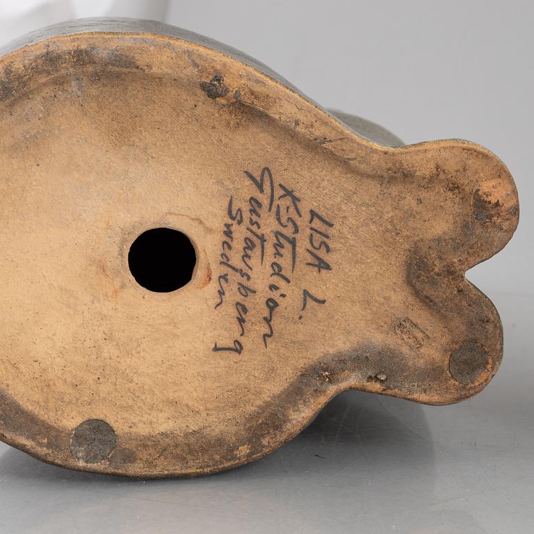 Lisa Larson, three cat figurines, K-studion, Gustavsberg, Sweden.