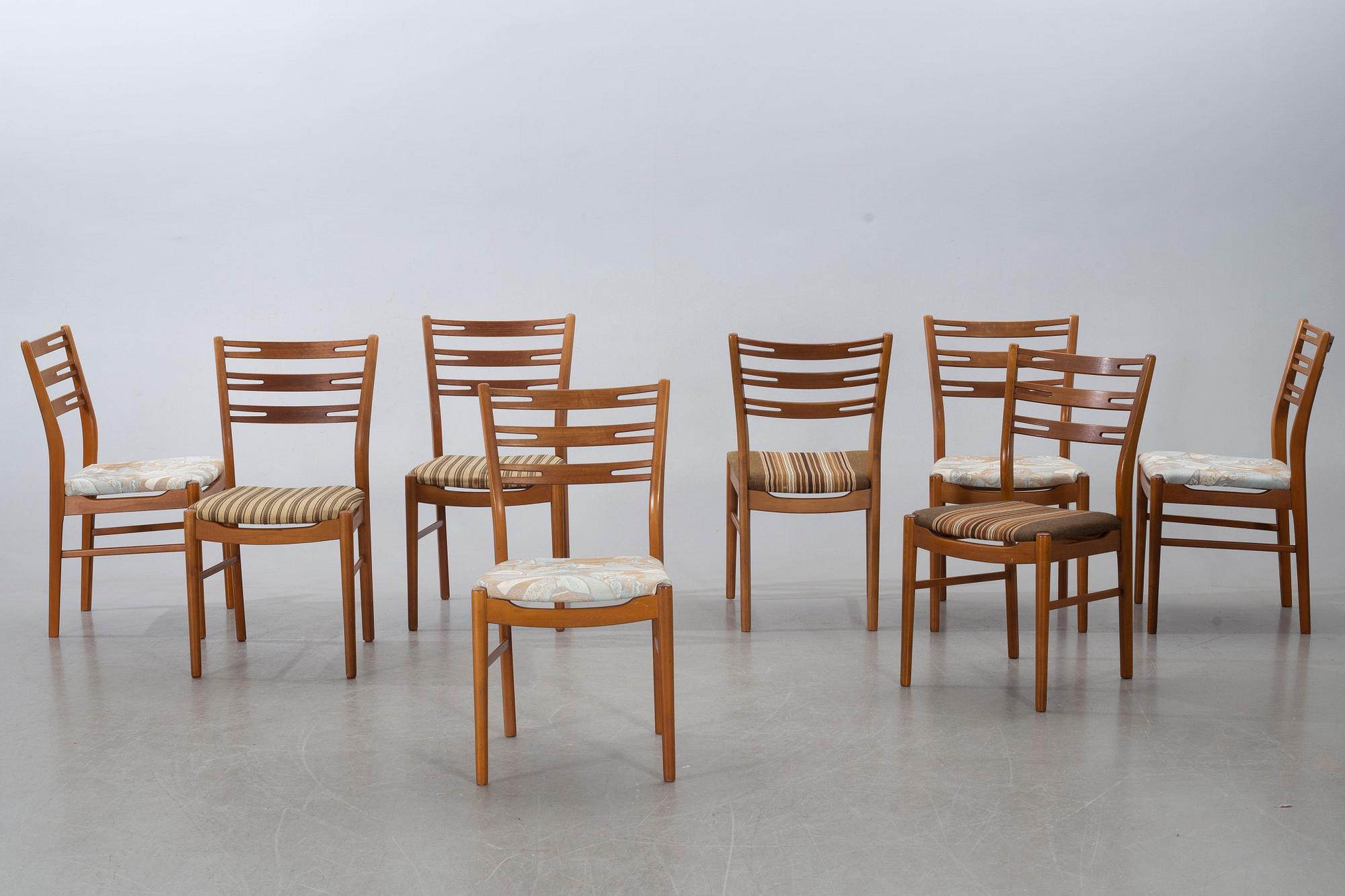 A set of eight chairs "Della" by IKEA, 1960's.