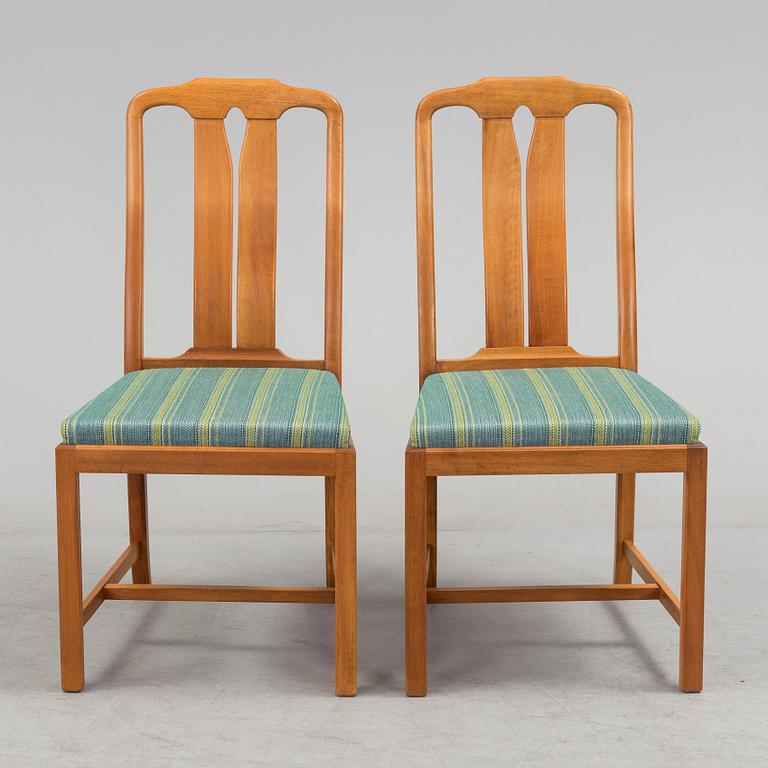 CARL MALMSTEN, Matgrupp, 7 delar, "Ambassadör", Åfors möbelfabrik.