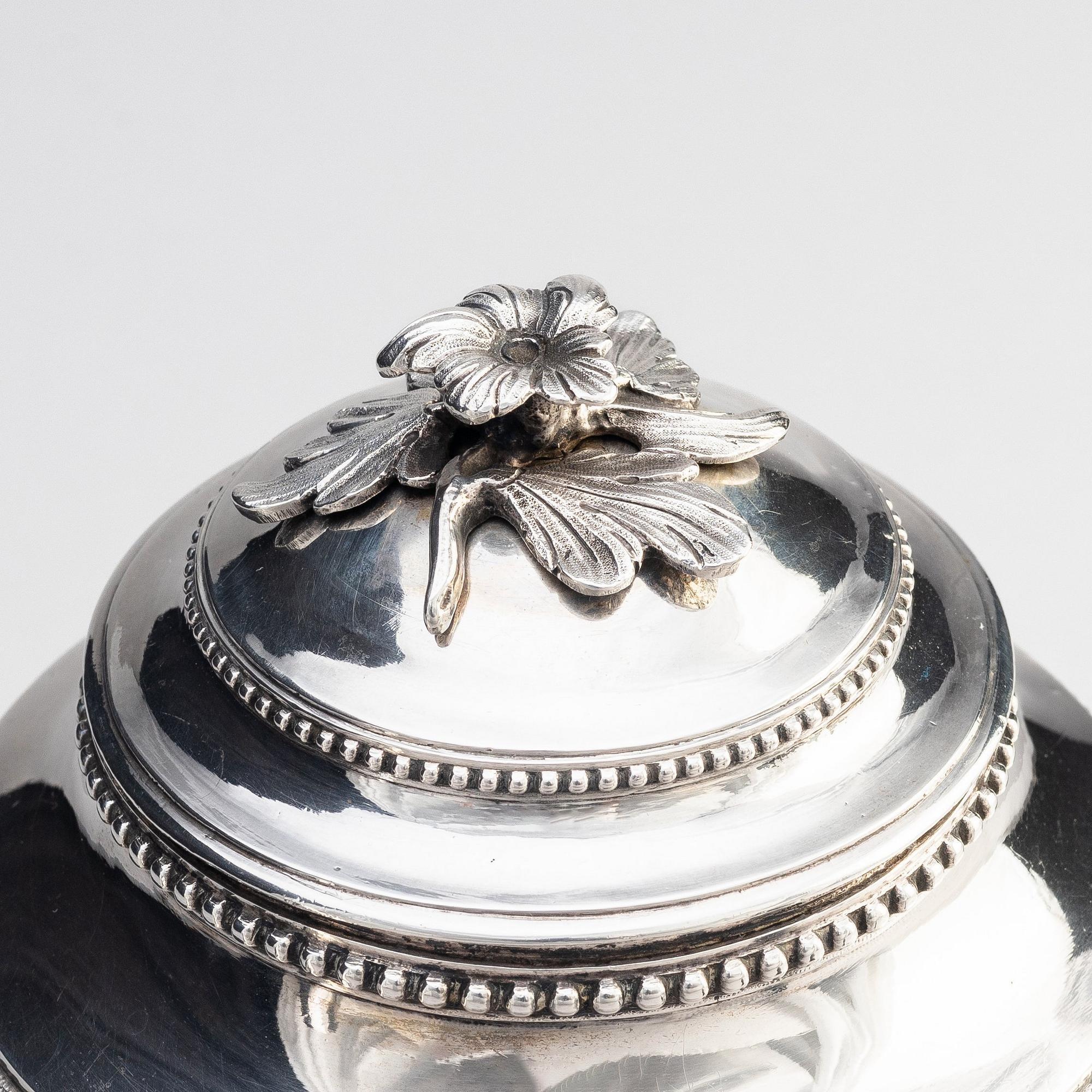 A Swedish 18th century silver coffee-pot, mark of Nils Tornberg, Linköping 1792.