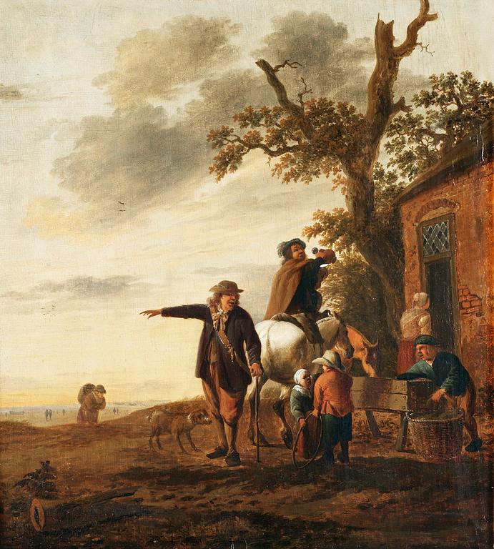 Cornelis Dusart Attributed to, At the inn.