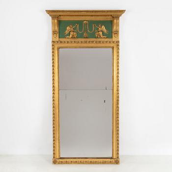 A Swedish Empire mirror attributed to J. Frisk (mirror manufacturer in Stockholm 1805-24).