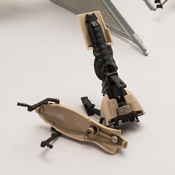 STAR WARS, A set of 10 vehicles Kenner and Palitor 1970's-/90's.