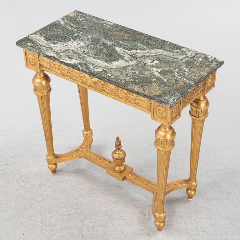 A Gustavian style console table, Gustaivan style, early 19th century.