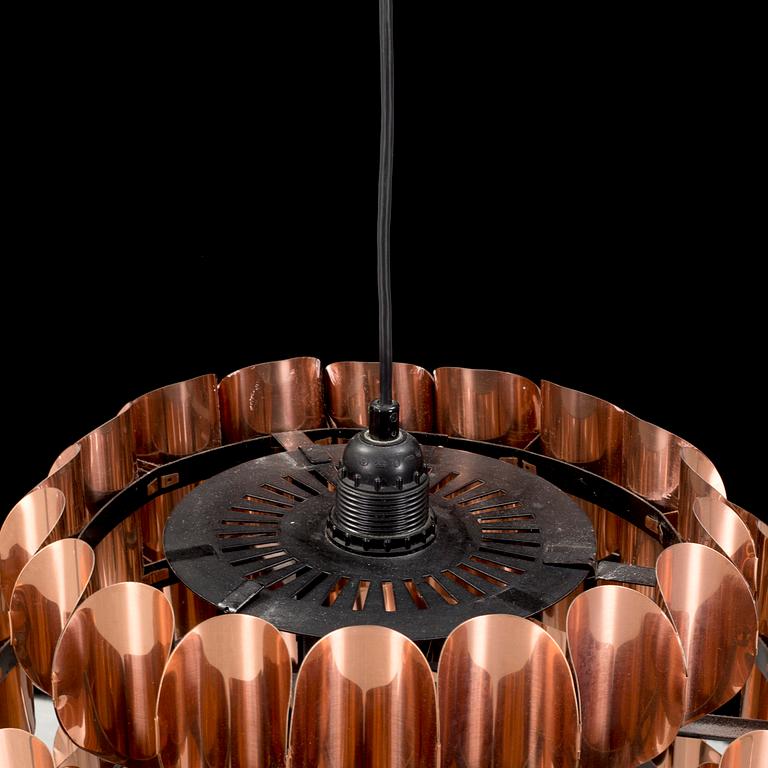 A second half of the 20th century ceiling light by Werner Schou for Coronell Elektro, Denmark.
