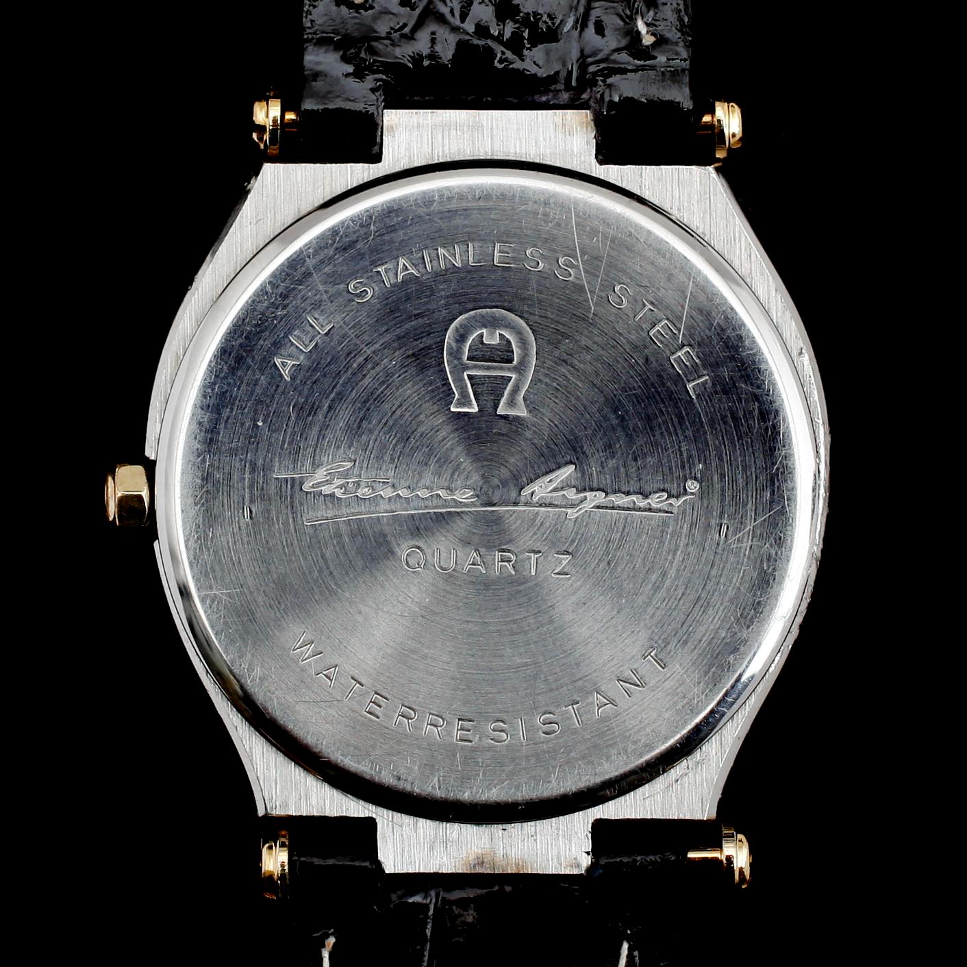 ARMBANDSUR, guld på stål, Etienne Aigner, 1900-talets andra hälft.