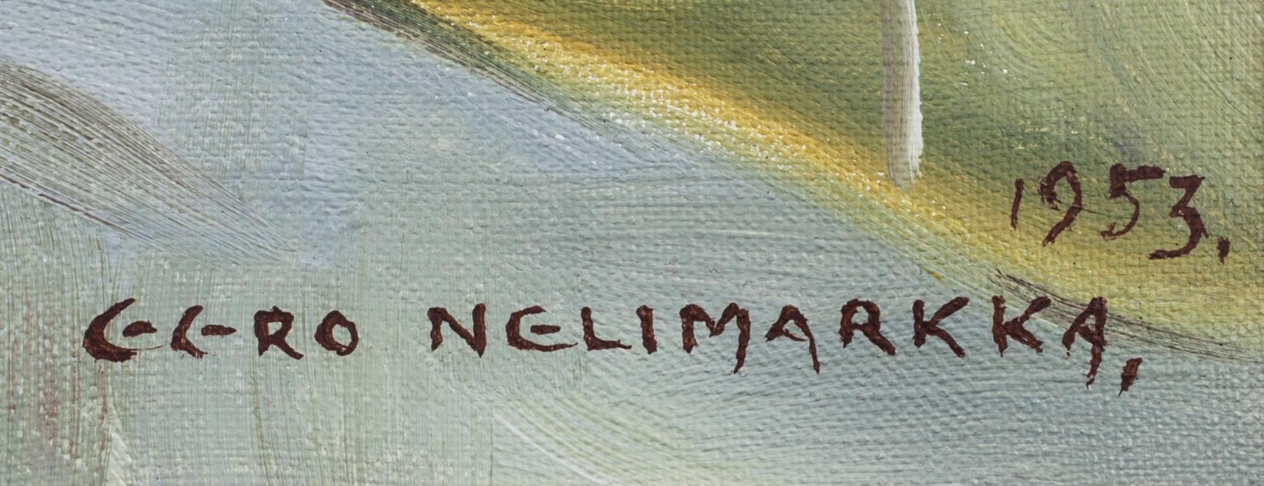 EERO NELIMARKKA, olja på duk, signerad och daterad 1953.