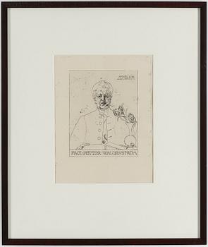 CARL LARSSON, etsning, sign o dat i plåten: "C.L. 1914". Etat 1. Mycket sällsynt. "Paul Petter Waldenström".