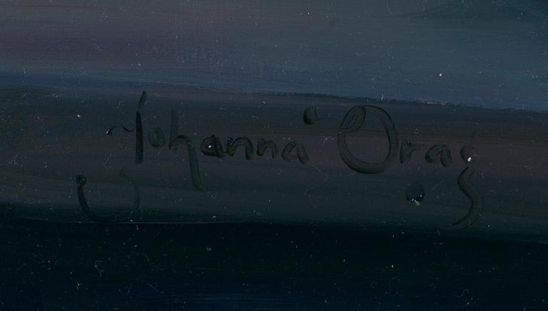 JOHANNA ORAS, olja på duk, signerad.
