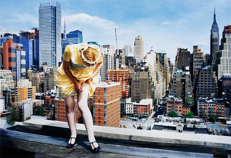 RICHARD RYAN, signerat fotografi, "Julia, Rooftop NY", 2009, Notes nr 129, ur serien "Notes by Ryan".