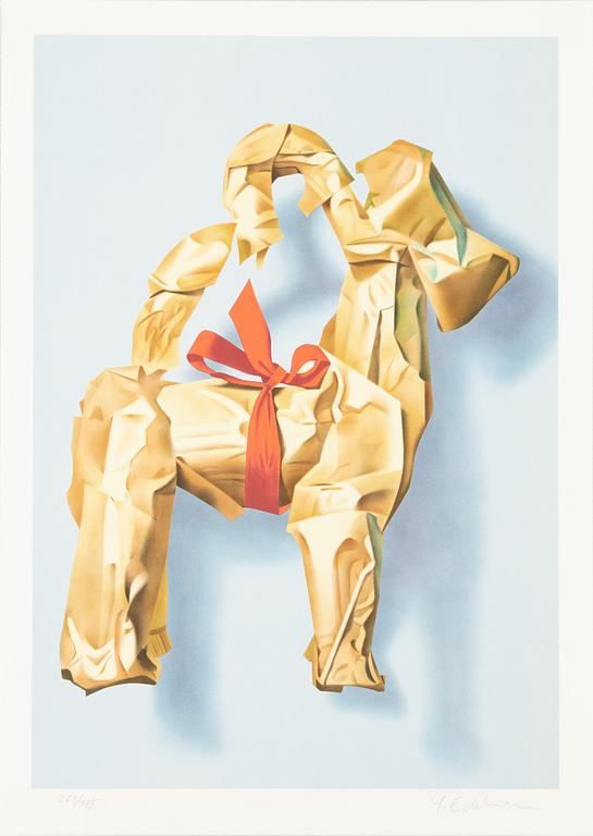 Yrjö Edelmann, "Wrapped Christmas Goat".