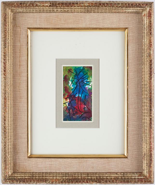 NELL WALDEN, mixed media on print, signed and dated - 74.