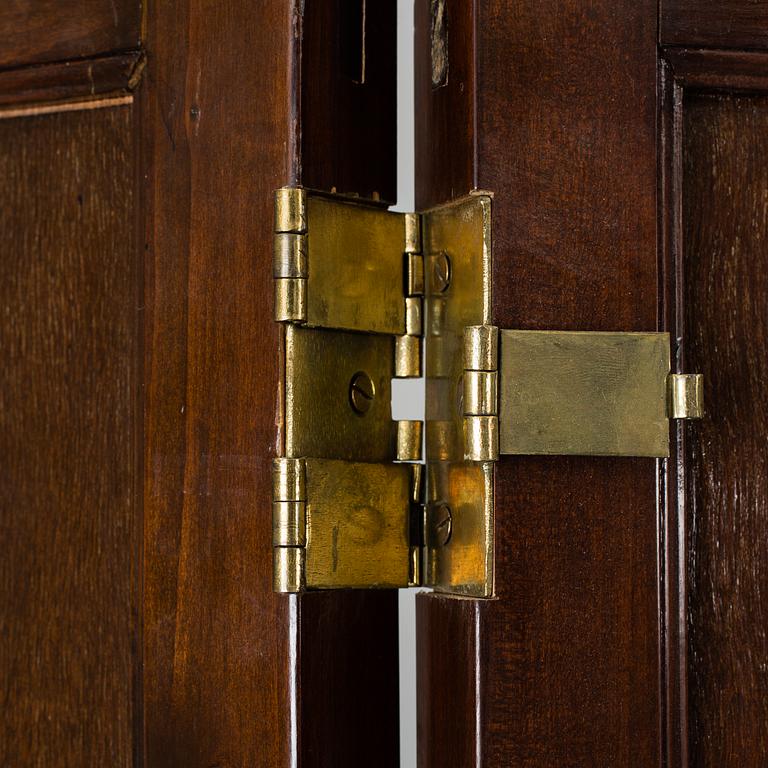 A chinese 20th century six-panel relief wood screen.