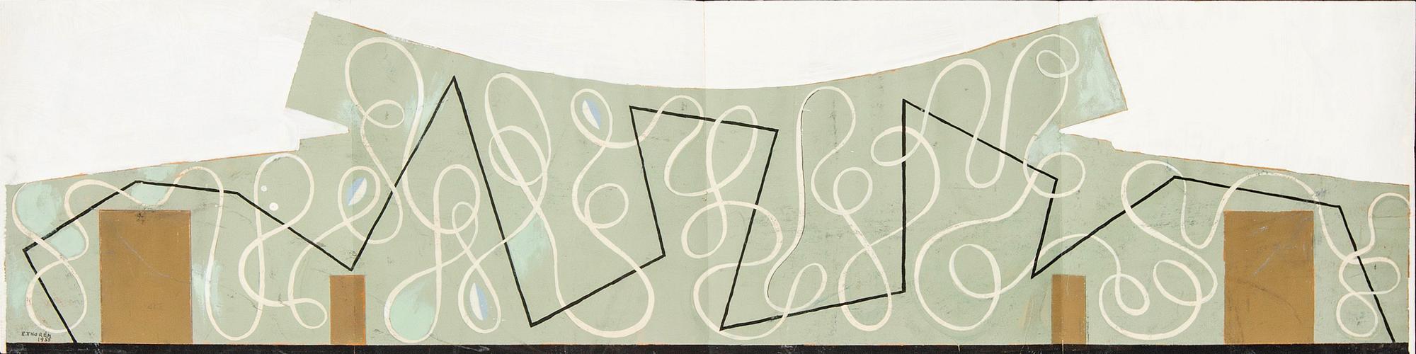 Esaias Thorén, a signed and dated mixed media.