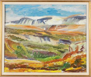 Birger Simonsson, oil on panel, signed BS.