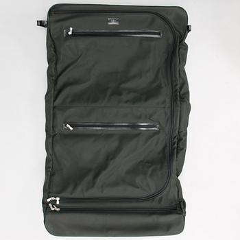 LOUIS VUITTON TAIGA LEATHER AND NYLON GARMENT BAG.