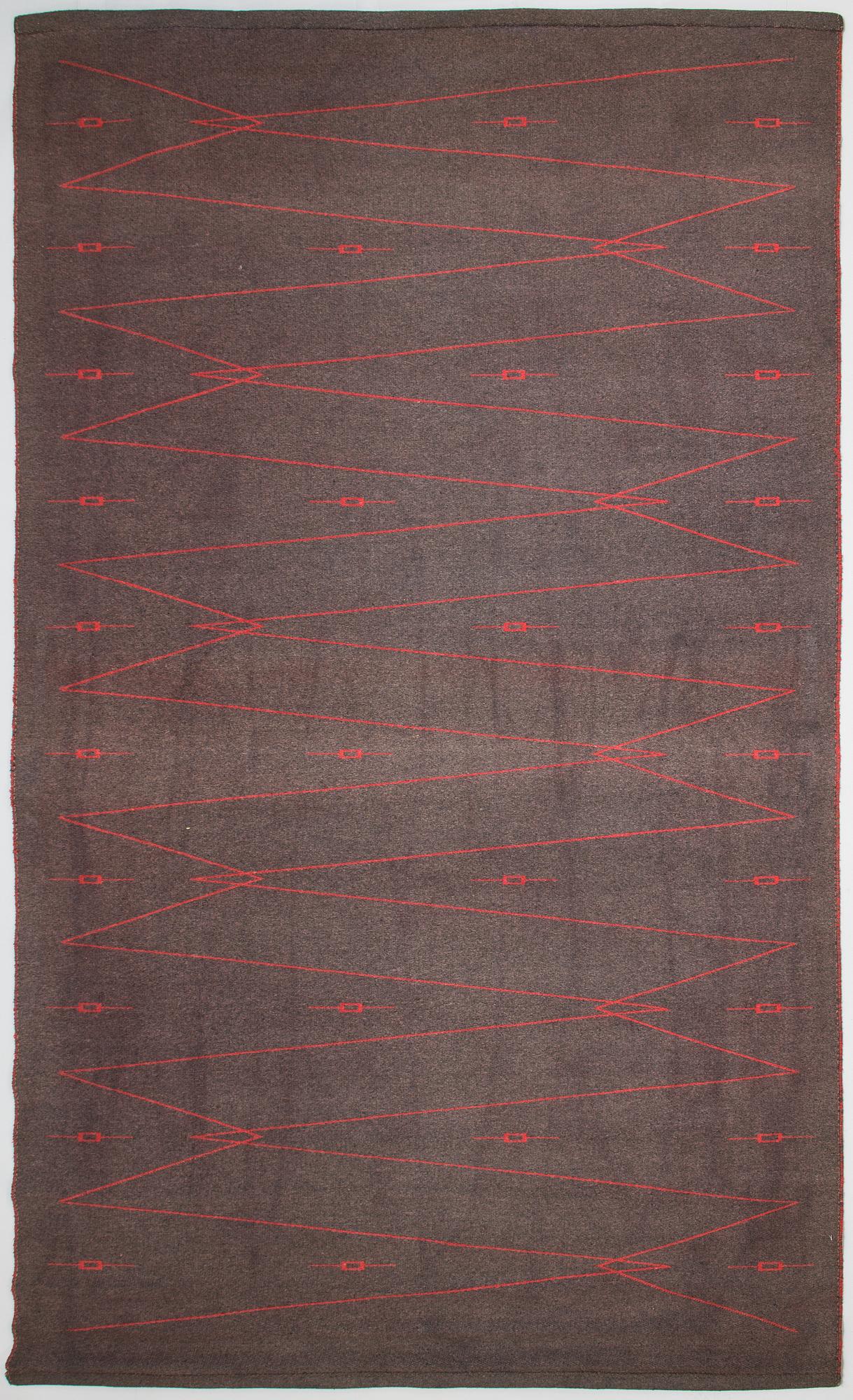 Aappo Härkönen, A 1960s flatware rug 'Trilli' manufacturer  Mattokutomo Oy, Finland. Circa 260x160 cm.