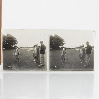 Stereoskåp, omkring 1900.