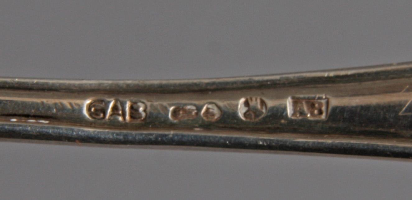 STRÖSKED och FAT, silver, GAB 1927 resp Köpenhamn 1902.