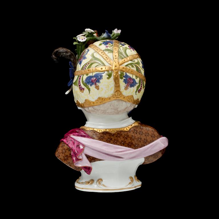 FIGURIN/BYST, porslin, trol Tyskland 1800/1900-tal.