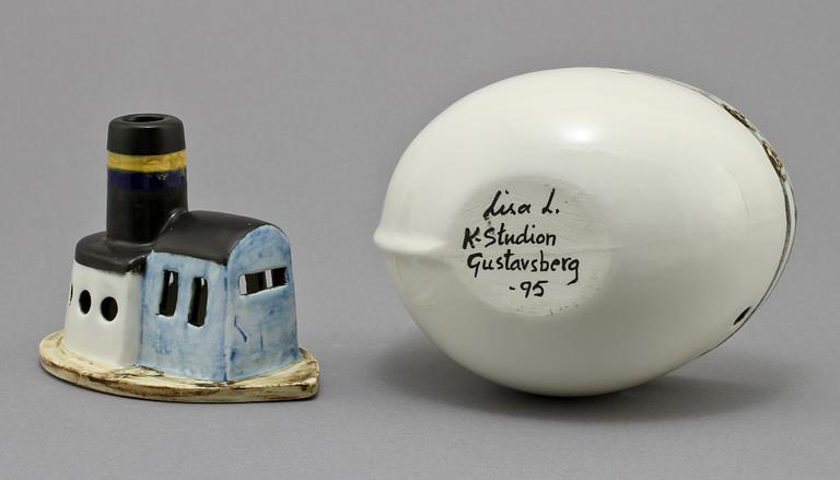 LJUSLYKTA, stengods, Lisa Larson, K-studion, Gustavsberg.