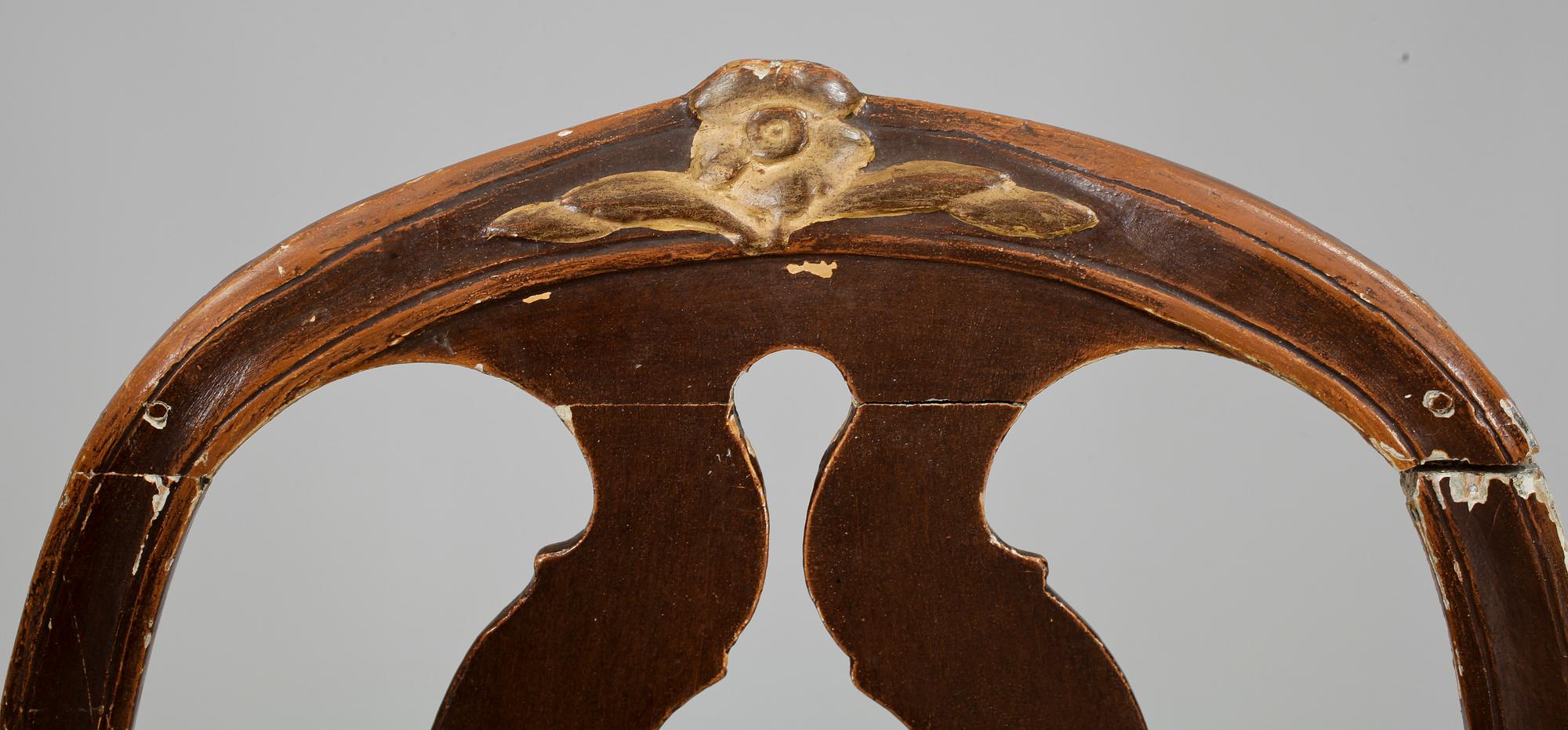 STOLAR, 2 st, gustavianska, 1700/1800-tal.