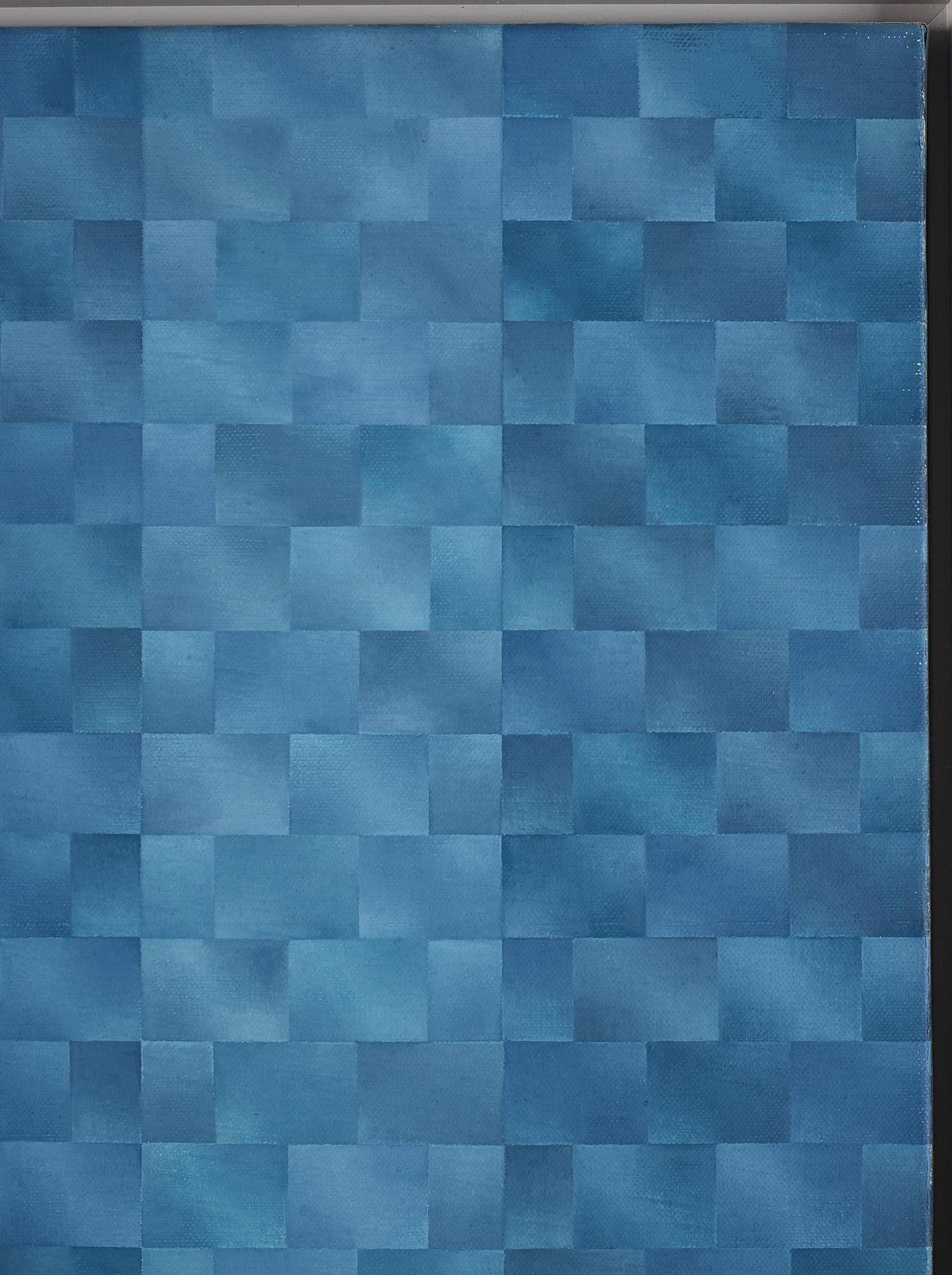 Barbro Östlihn, "XXI Mur Bleu avec Bande".