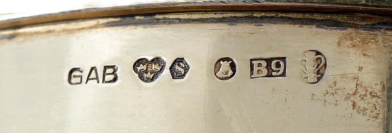 STOP, silver, barockstil, GAB Stockholm1952. Vikt ca 420 gram.